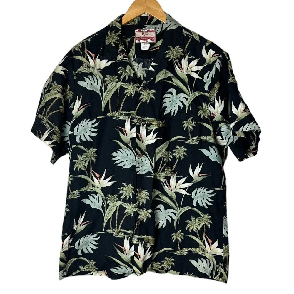 *VINTAGE* RJC Made in Hawaii Aloha Hawaiian Shirt XL